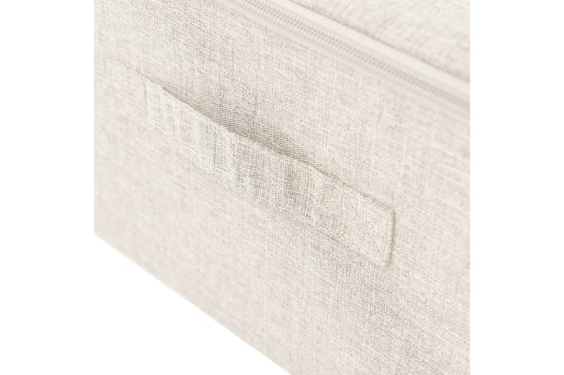 Säilytyslaatikot 2 kpl kangas 70x40x18 cm kerma - Kerma - Säilytys - Piensäilytys - Säilytyslaatikko