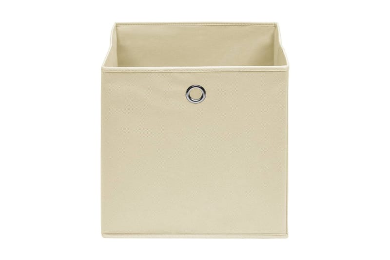 Säilytyslaatikot 4 kpl kuitukangas 28x28x28 cm kerma - Kerma - Säilytys - Piensäilytys - Säilytyslaatikko