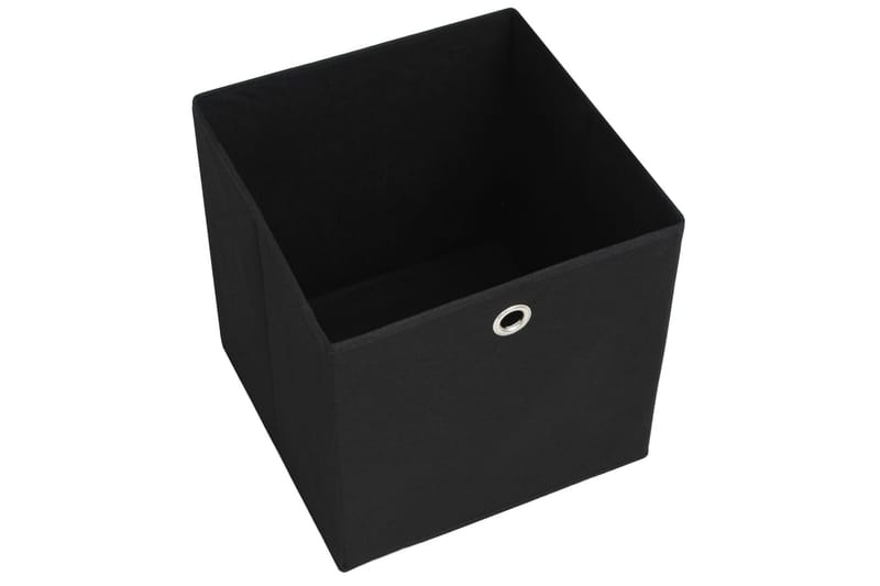 Säilytyslaatikot 4 kpl kuitukangas 28x28x28 cm musta - Musta - Säilytys - Piensäilytys - Säilytyslaatikko