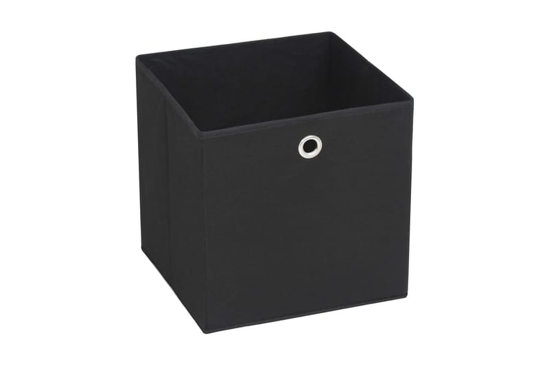 Säilytyslaatikot 4 kpl kuitukangas 28x28x28 cm musta - Musta - Säilytys - Piensäilytys - Säilytyslaatikko