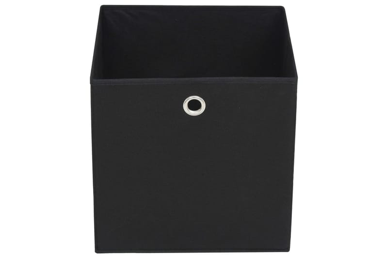 Säilytyslaatikot 4 kpl kuitukangas 28x28x28 cm musta - Musta - Säilytys - Piensäilytys - Säilytyslaatikko