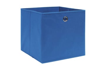 Säilytyslaatikot 4 kpl kuitukangas 28x28x28 cm sininen - Sininen - Säilytys - Piensäilytys - Säilytyslaatikko