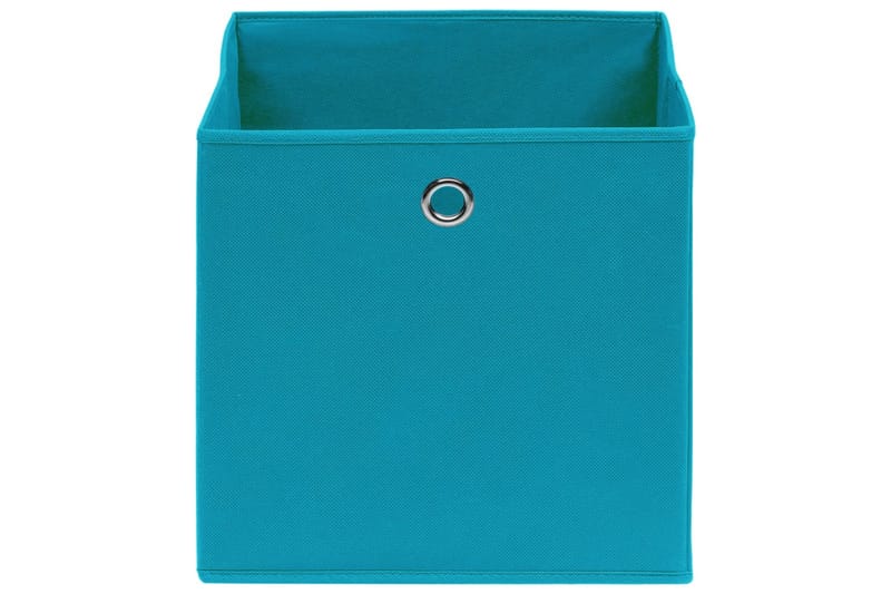Säilytyslaatikot 4 kpl kuitukangas 28x28x28 cm vaaleansinine - Sininen - Säilytys - Piensäilytys - Säilytyslaatikko