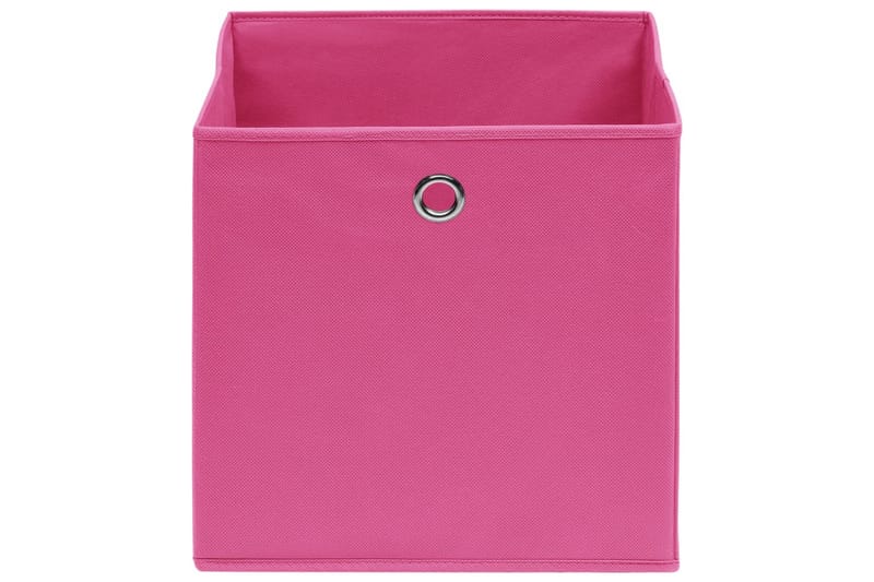 Säilytyslaatikot 4 kpl kuitukangas 28x28x28 cm pinkki - Pinkki - Säilytys - Piensäilytys - Säilytyslaatikko