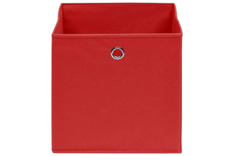 Säilytyslaatikot 4 kpl kuitukangas 28x28x28 cm punainen - Punainen - Säilytys - Piensäilytys - Säilytyslaatikko