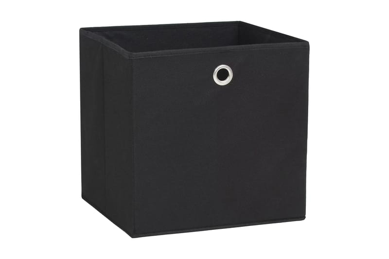 Säilytyslaatikot 4 kpl kuitukangas 32x32x32 cm musta - Musta - Säilytys - Piensäilytys - Säilytyslaatikko