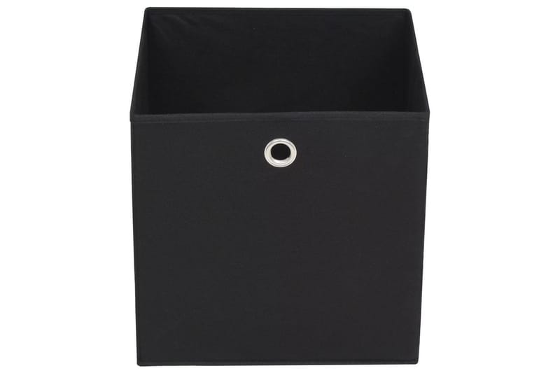 Säilytyslaatikot 4 kpl kuitukangas 32x32x32 cm musta - Musta - Säilytys - Piensäilytys - Säilytyslaatikko