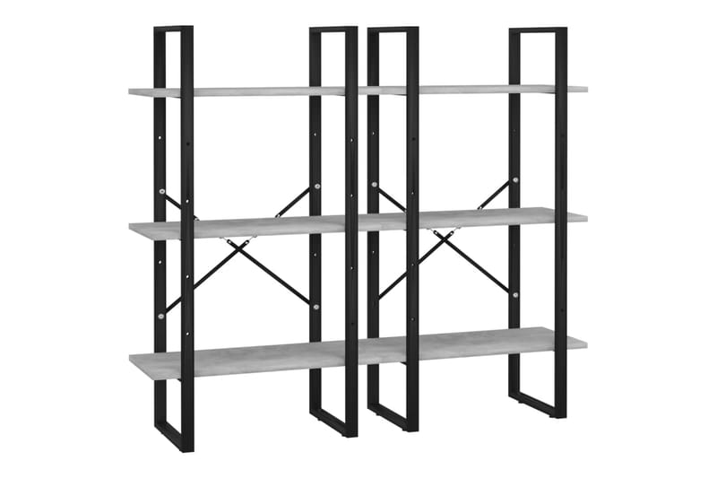Varastohylly betoninharmaa 60x30x210 cm lastulevy - Harmaa - Säilytys - Piensäilytys - Säilytyslaatikko