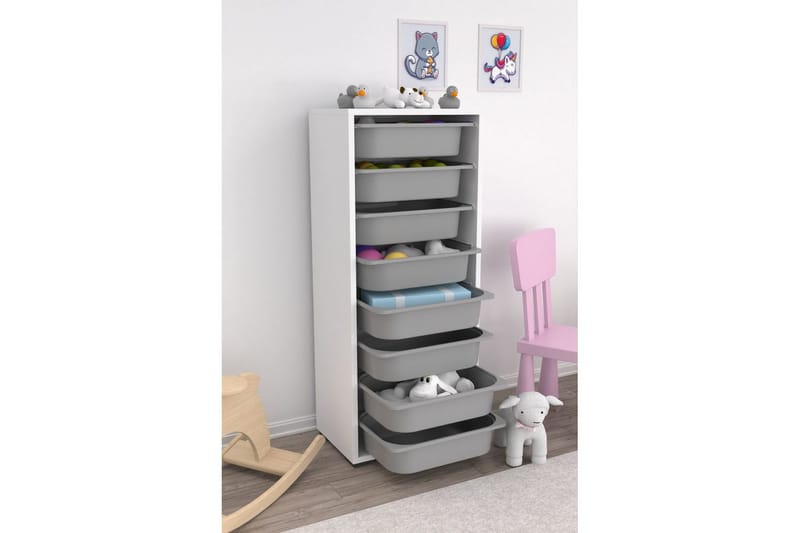 Versa Säilytyslaatikot 45,5 cm - Valkoinen/Vaaleanharmaa - Säilytys - Piensäilytys - Säilytyslaatikko