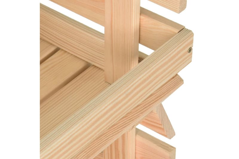Vihanneskärry 57x30x80 cm täysi mänty - Ruskea - Säilytys - Piensäilytys - Säilytyslaatikko