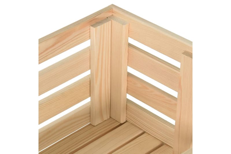 Vihanneskärry 57x30x80 cm täysi mänty - Ruskea - Säilytys - Piensäilytys - Säilytyslaatikko