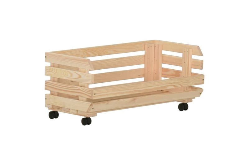 Vihanneskärry 77x30x80 cm täysi mänty - Ruskea - Säilytys - Piensäilytys - Säilytyslaatikko