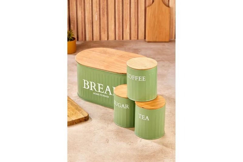 Säilytyslaatikko (4 kappaletta) Selinbridge Vihreä - Vihreä - Säilytys - Piensäilytys - Säilytyspurkki - Säilytysrasia