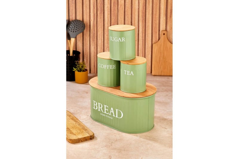 Säilytyslaatikko (4 kappaletta) Selinbridge Vihreä - Vihreä - Säilytys - Piensäilytys - Säilytyspurkki - Säilytysrasia