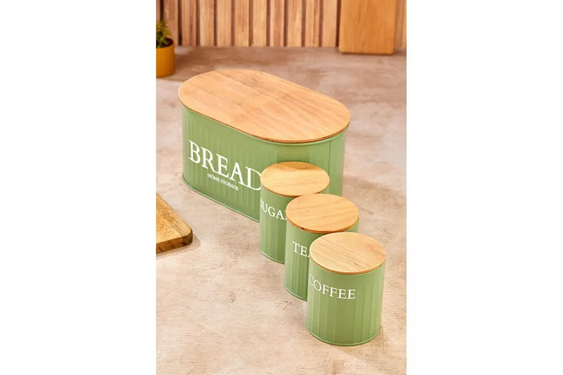 Säilytyslaatikko (4 kappaletta) Selinbridge Vihreä - Vihreä - Säilytys - Piensäilytys - Säilytyspurkki - Säilytysrasia