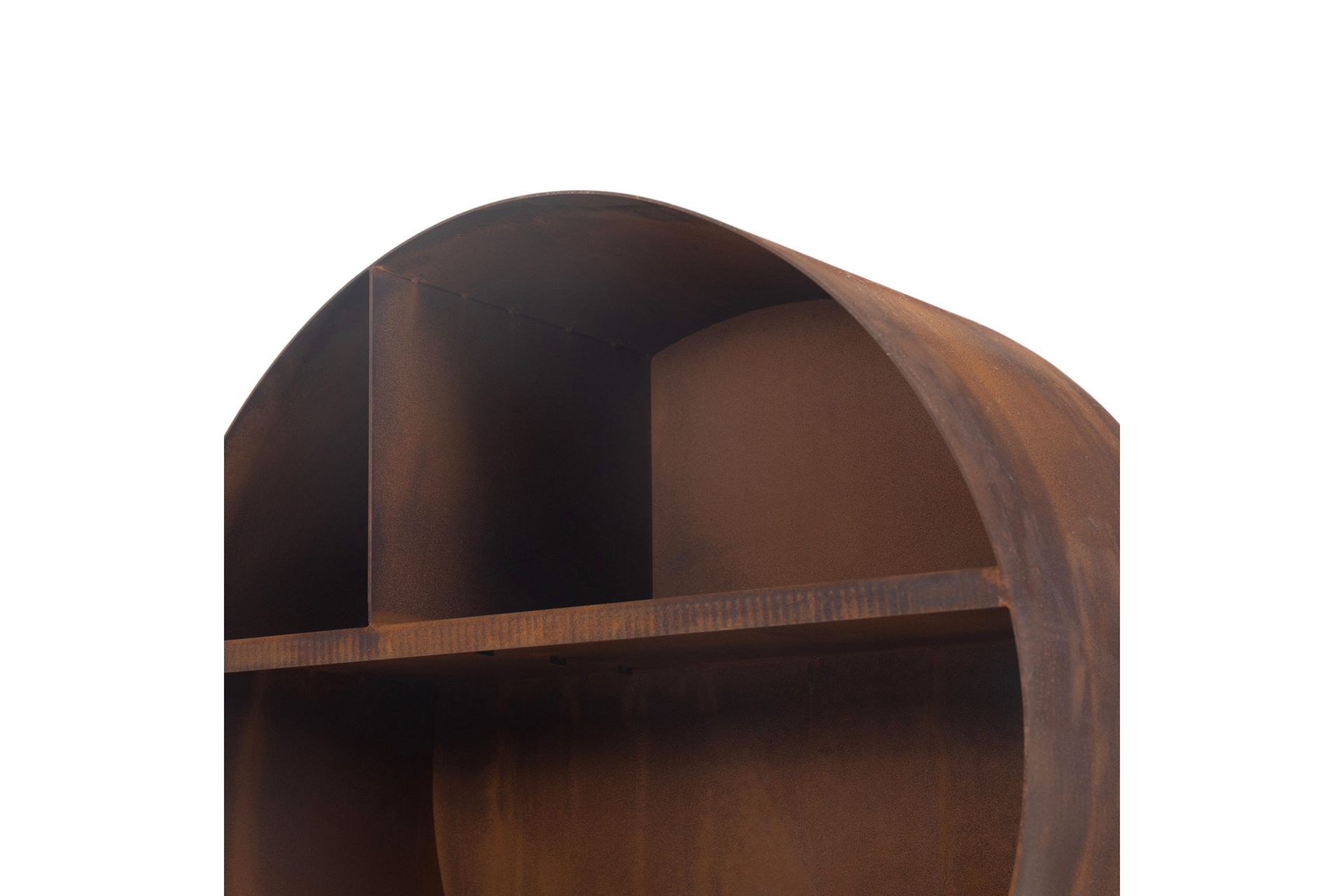 Polttopuuteline 3mm corten-teräs 75x78 cm Ruskea - Lyfco - Säilytys - Piensäilytys - Säilytysteline - Halkoteline