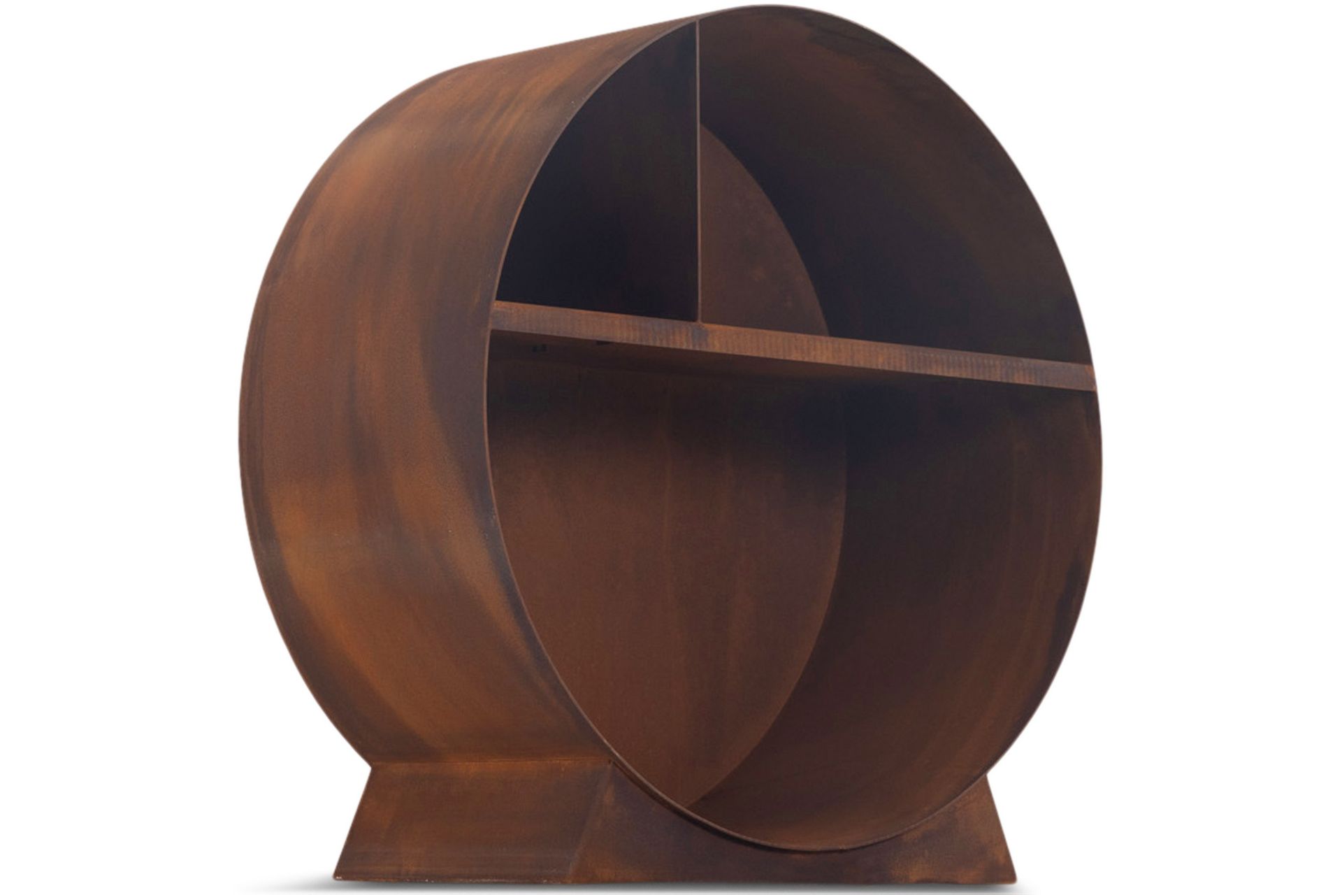Polttopuuteline 3mm corten-teräs 75x78 cm Ruskea - Lyfco - Säilytys - Piensäilytys - Säilytysteline - Halkoteline