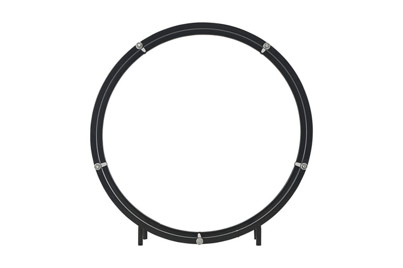 Polttopuuteline musta 70x20x70 cm teräs - Musta - Säilytys - Piensäilytys - Säilytysteline - Halkoteline
