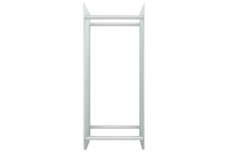 Polttopuuteline valkoinen 40x35x100 cm karkaistu lasi - Säilytys - Piensäilytys - Säilytysteline - Halkoteline