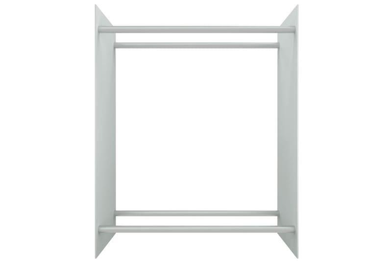 Polttopuuteline valkoinen 80x35x100 cm karkaistu lasi - Säilytys - Piensäilytys - Säilytysteline - Halkoteline