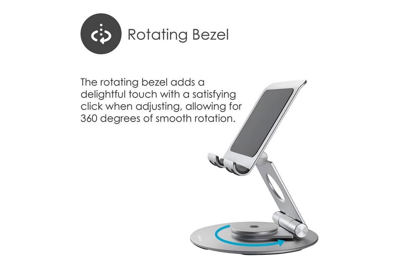 Kannettavan tietokoneen jalusta Desire2 Dual Pivot 360 - Hopea - Säilytys - Piensäilytys - Säilytysteline - Kannettavan tietokoneen teline