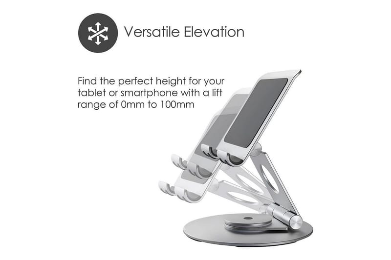 Kannettavan tietokoneen jalusta Desire2 Dual Pivot 360 - Hopea - Säilytys - Piensäilytys - Säilytysteline - Kannettavan tietokoneen teline