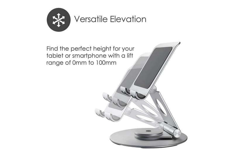 Kannettavan tietokoneen jalusta Desire2 Dual Pivot 360 - Hopea - Säilytys - Piensäilytys - Säilytysteline - Kannettavan tietokoneen teline