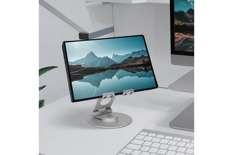 Kannettavan tietokoneen jalusta Desire2 Dual Pivot 360 - Hopea - Säilytys - Piensäilytys - Säilytysteline - Kannettavan tietokoneen teline