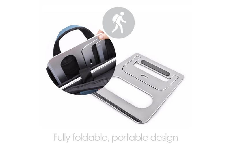 Kannettavan tietokoneen jalusta Desire2 Kannettava Hopea - Hopea - Säilytys - Piensäilytys - Säilytysteline - Kannettavan tietokoneen teline