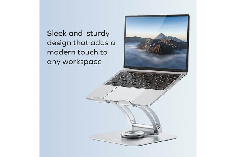 Kannettavan tietokoneen jalusta Desire2 Supreme Dual Pivot Plus Hopea - Hopea - Säilytys - Piensäilytys - Säilytysteline - Kannettavan tietokoneen teline