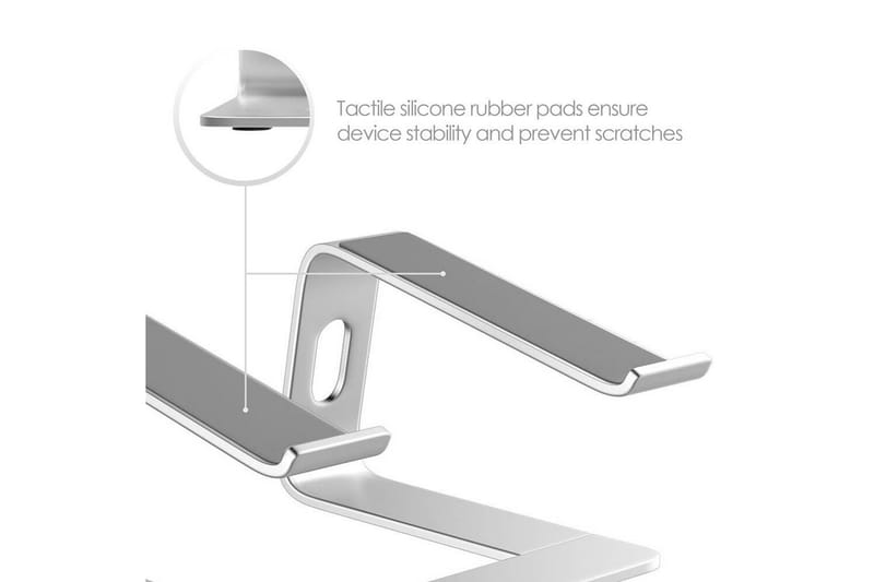 Kannettavan tietokoneen jalusta Desire2 Supreme Pro Alumiini Hopea - Hopea - Säilytys - Piensäilytys - Säilytysteline - Kannettavan tietokoneen teline