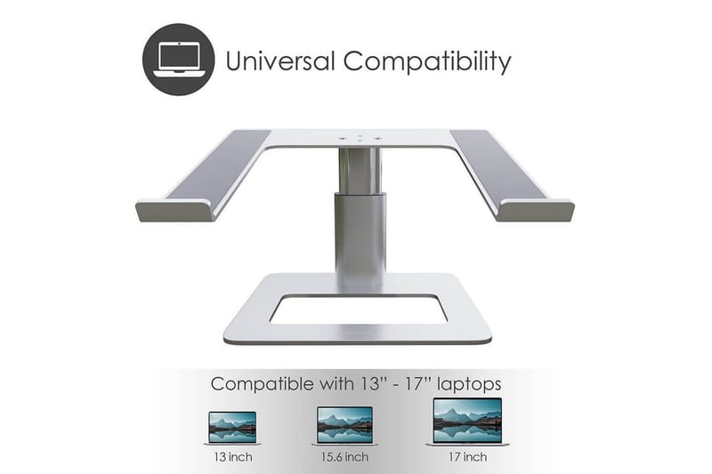 Kannettavan tietokoneen jalusta Desire2 Pystysuoraan Säädettävä - Hopea - Säilytys - Piensäilytys - Säilytysteline - Kannettavan tietokoneen teline