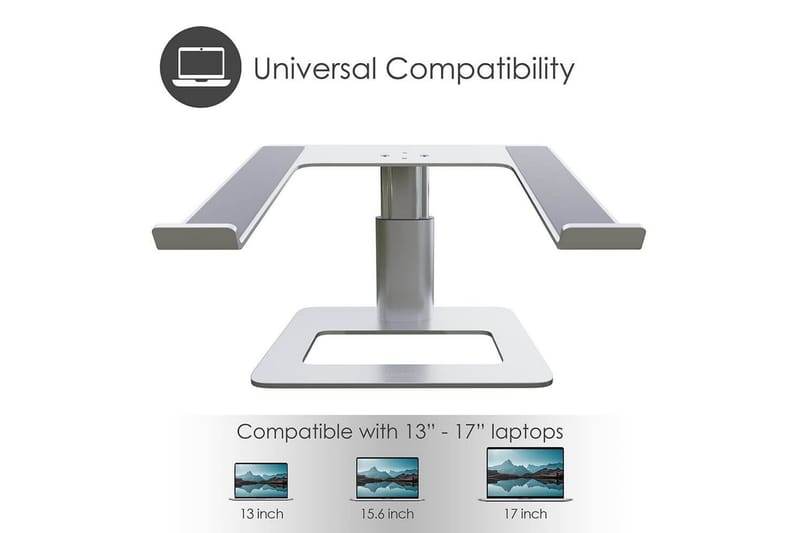 Kannettavan tietokoneen jalusta Desire2 Pystysuoraan Säädettävä - Hopea - Säilytys - Piensäilytys - Säilytysteline - Kannettavan tietokoneen teline