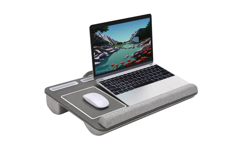 Kannettavan tietokoneen jalusta polville Desire2 Harmaa - Harmaa - Säilytys - Piensäilytys - Säilytysteline - Kannettavan tietokoneen teline