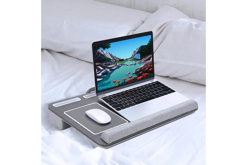 Kannettavan tietokoneen jalusta polville Desire2 Harmaa - Harmaa - Säilytys - Piensäilytys - Säilytysteline - Kannettavan tietokoneen teline