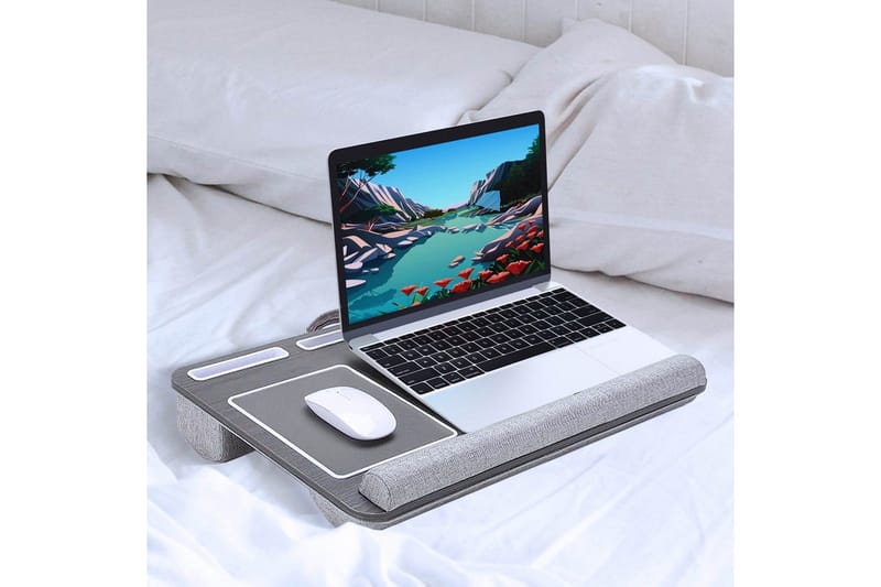 Kannettavan tietokoneen jalusta polville Desire2 Harmaa - Harmaa - Säilytys - Piensäilytys - Säilytysteline - Kannettavan tietokoneen teline