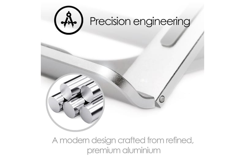 Kannettavan tietokoneen jalusta Desire2 Supreme Lite Kannettava Hopea - Hopea - Säilytys - Piensäilytys - Säilytysteline - Kannettavan tietokoneen teline