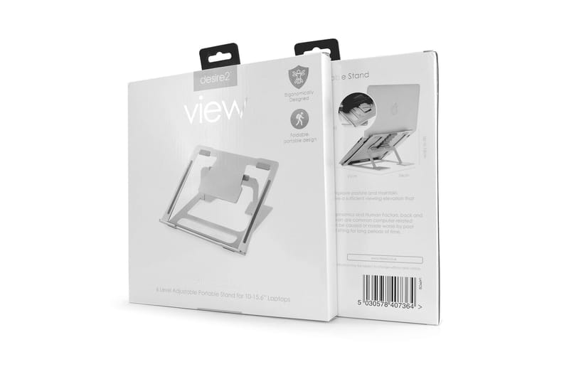 Kannettavan tietokoneen jalusta Desire2 Supreme Lite Kannettava Hopea - Hopea - Säilytys - Piensäilytys - Säilytysteline - Kannettavan tietokoneen teline