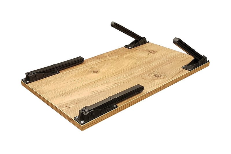 Läppäripöytä Sherolyn 25 cm - Puu/Luonnonväri/Musta - Säilytys - Piensäilytys - Säilytysteline - Kannettavan tietokoneen teline