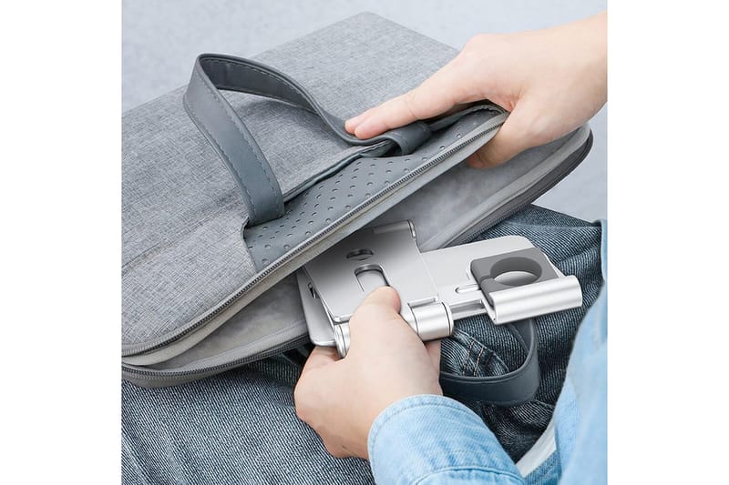 Latausasema Desire2 Apple Watch Silverille - Hopea - Säilytys - Piensäilytys - Säilytysteline - Kännykkäteline