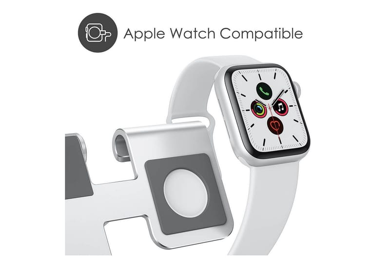 Latausasema Desire2 Apple Watch Silverille - Hopea - Säilytys - Piensäilytys - Säilytysteline - Kännykkäteline