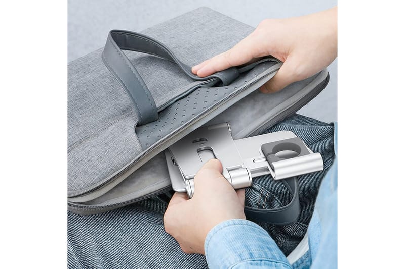 Latausasema Desire2 Apple Watch Silverille - Hopea - Säilytys - Piensäilytys - Säilytysteline - Kännykkäteline