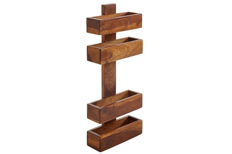 Sanomalehtiteline Wohnling massiivipuuta seinäkiinnitys, maalaismainen tyyli Ruusu puu, Ruusu puu