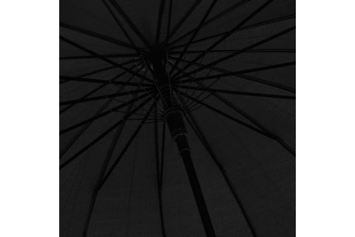 Sateenvarjo automaattinen musta 120 cm - Sateenvarjoteline