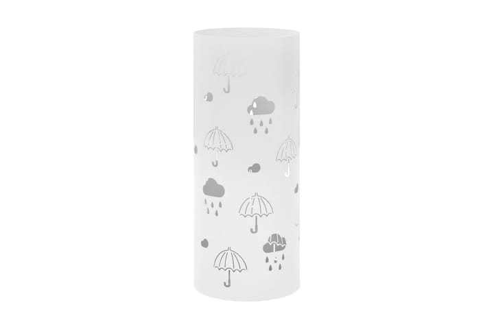 Sateenvarjoteline sateenvarjot teräs valkoinen - Valkoinen - Sateenvarjoteline