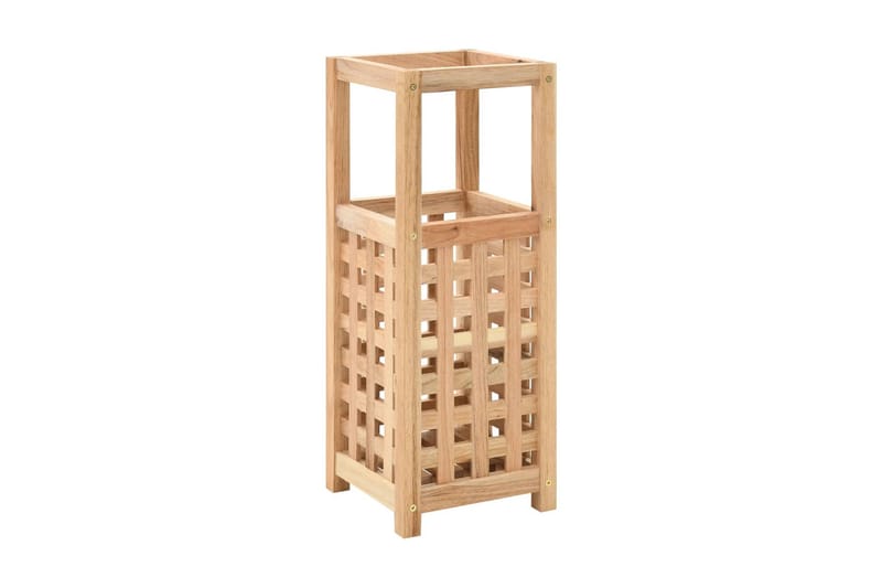 Sateenvarjoteline täysi pähkinäpuu 18x18x50 cm - Beige - Säilytys - Piensäilytys - Säilytysteline - Sateenvarjoteline