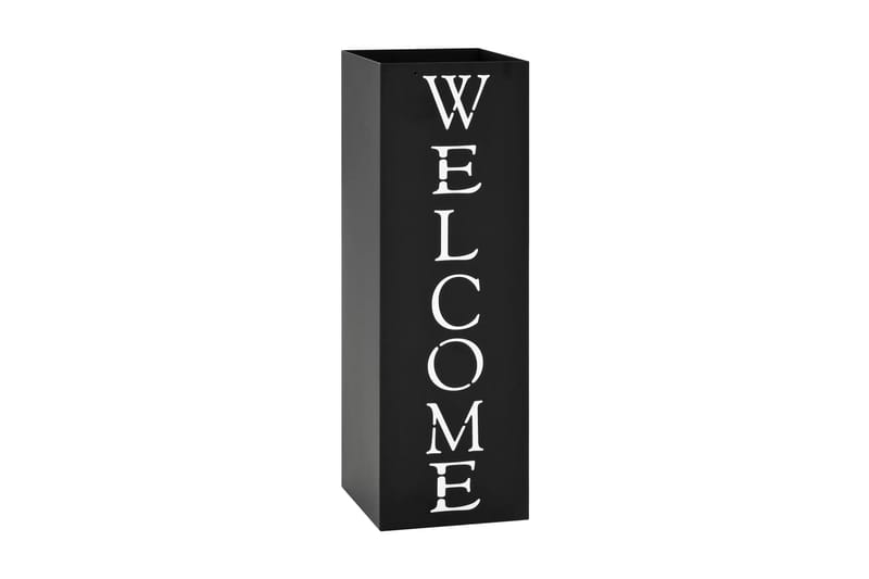 Sateenvarjoteline Welcome teräs musta - Musta - Säilytys - Piensäilytys - Säilytysteline - Sateenvarjoteline