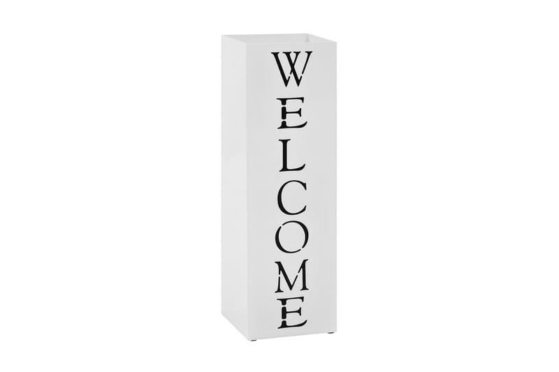 Sateenvarjoteline Welcome teräs valkoinen - Valkoinen - Säilytys - Piensäilytys - Säilytysteline - Sateenvarjoteline