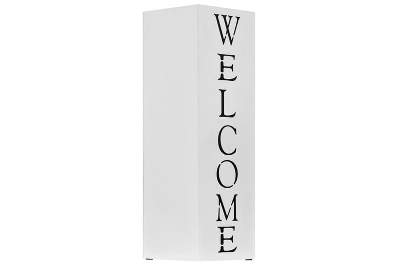 Sateenvarjoteline Welcome teräs valkoinen - Valkoinen - Säilytys - Piensäilytys - Säilytysteline - Sateenvarjoteline