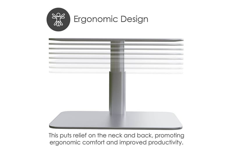 Tietokoneteline Desire2 Pystysuoraan Säädettävä - Hopea - Säilytys - Piensäilytys - Säilytysteline - Kannettavan tietokoneen teline